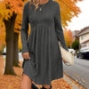 💎🧶 New Arrivals – Long-Sleeved Knit Midi Dress