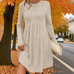 💎🧶 New Arrivals – Long-Sleeved Knit Midi Dress
