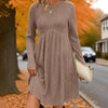💎🧶 New Arrivals – Long-Sleeved Knit Midi Dress