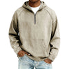 Casual Half-Zip Denim Jacket