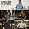 Casual Half-Zip Denim Jacket