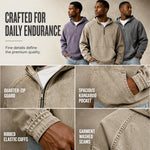 Casual Half-Zip Denim Jacket