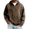 Casual Half-Zip Denim Jacket