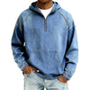 Casual Half-Zip Denim Jacket