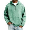 Casual Half-Zip Denim Jacket