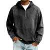 Casual Half-Zip Denim Jacket