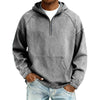 Casual Half-Zip Denim Jacket