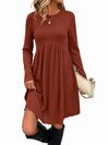 💎🧶 New Arrivals – Long-Sleeved Knit Midi Dress